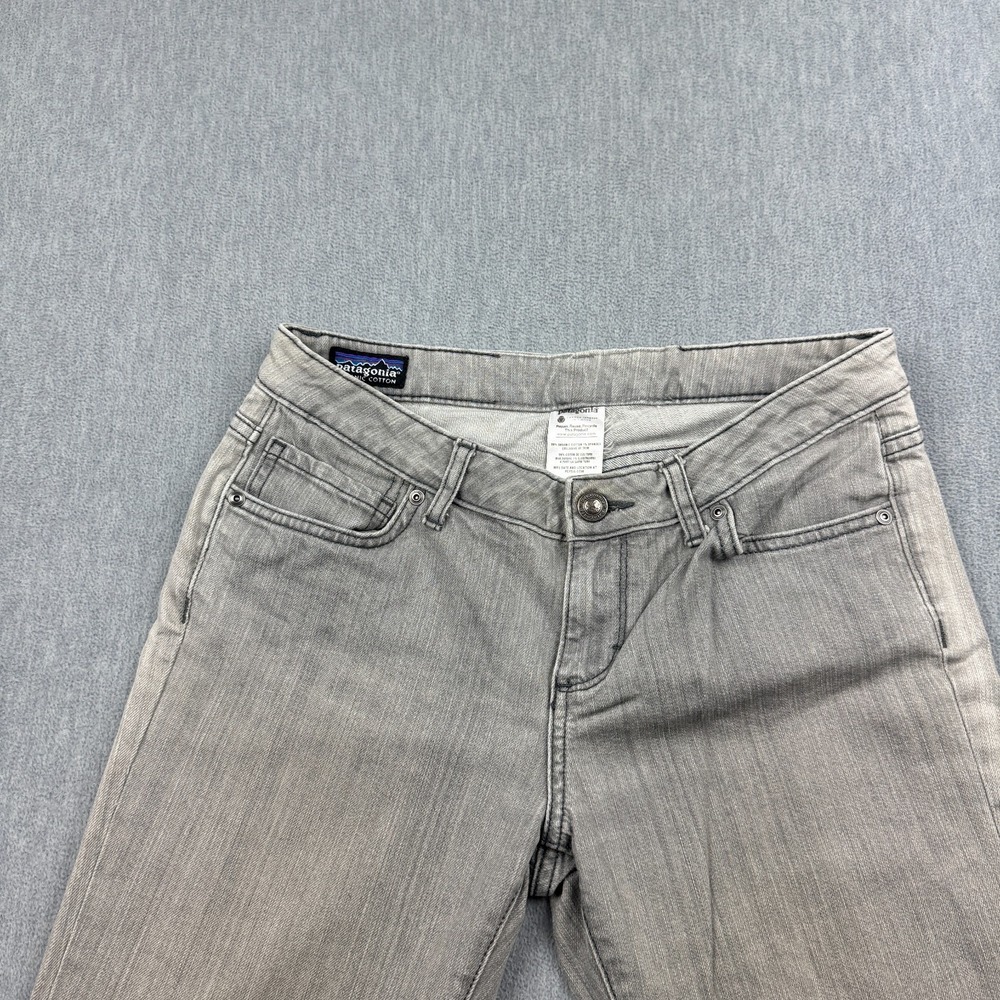 Patagonia Jeans Womens 29X30 Gray Low-Rise Straight Denim Organic Cotton 56931 - Picture 3 of 15